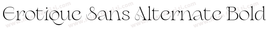 Erotique Sans Alternate Bold字体转换